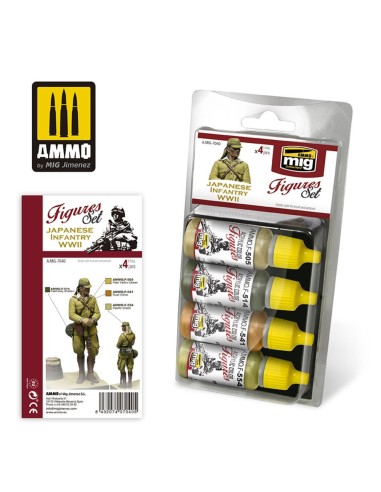 Japanese Infantry WWII Figures Set 