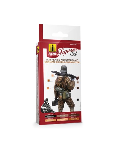 Waffen SS Autumn Camo. German Einchenlaubmuster Figures Set 