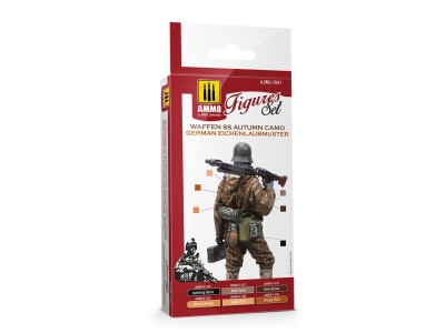 Waffen SS Autumn Camo. German Einchenlaubmuster Figures Set 