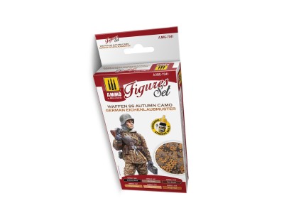 Waffen SS Autumn Camo. German Einchenlaubmuster Figures Set 
