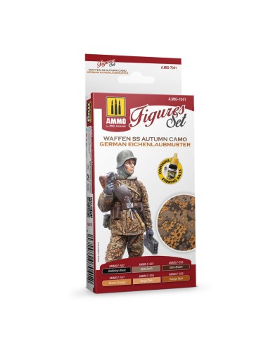 Waffen SS Autumn Camo. German Einchenlaubmuster Figures Set 