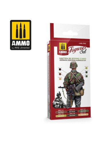 Waffen SS Spring Camo. German Einchenlaubmuster Figures Set 