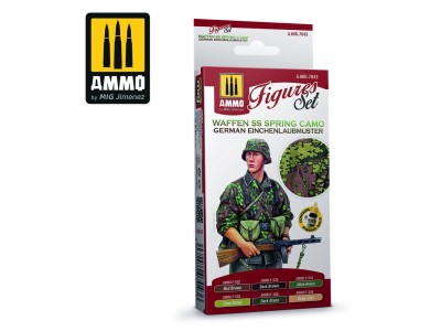 Waffen SS Spring Camo. German Einchenlaubmuster Figures Set 