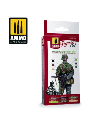 Waffen SS Spring Camo. German Einchenlaubmuster Figures Set 