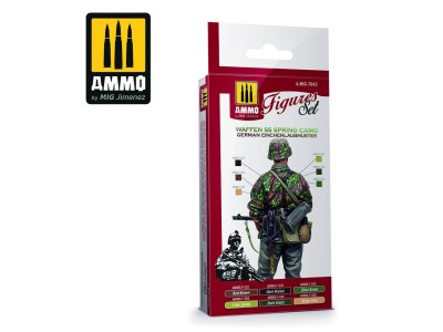 Waffen SS Spring Camo. German Einchenlaubmuster Figures Set 