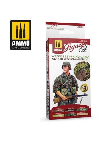 Waffen SS Spring Camo. German Einchenlaubmuster Figures Set 