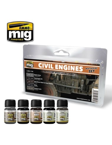 Civil Engines Weathering Set 