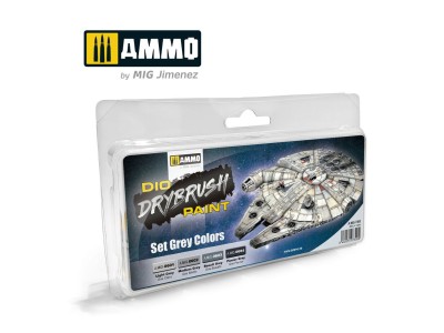 DRYBRUSH Set Grey Colors 