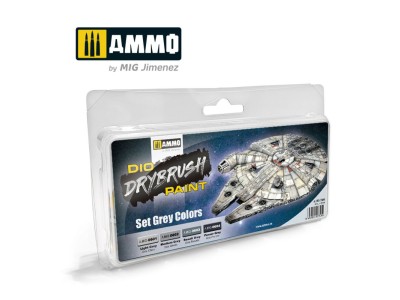 DRYBRUSH Set Grey Colors 
