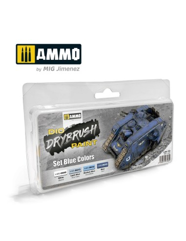 DRYBRUSH Set Blue Colors 
