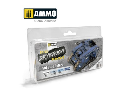 DRYBRUSH Set Blue Colors 