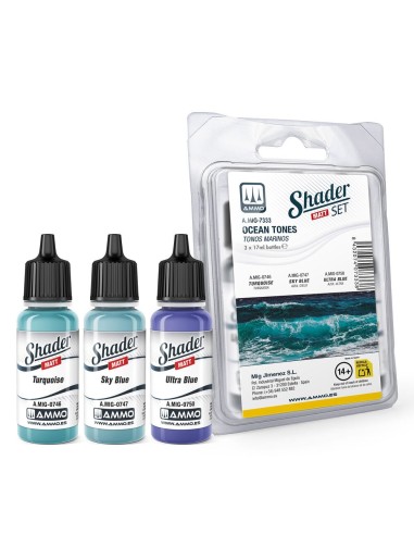 Matt SHADER Set Ocean Tones 