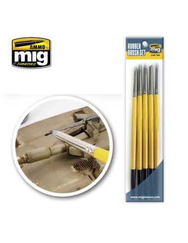 Rubber Brush Set 