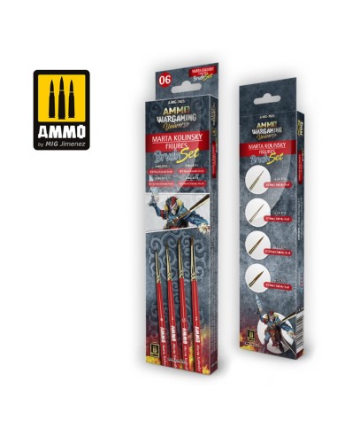 AMMO WARGAMING UNIVERSE - Marta Kolinsky Figures Brush Set 