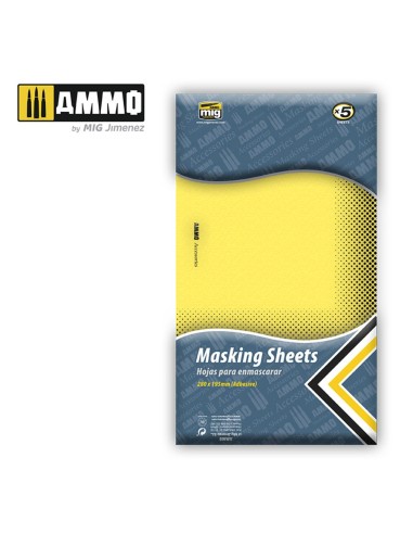 Masking Sheets (x5 sheets, 280mm x 195mm, adhesive) 