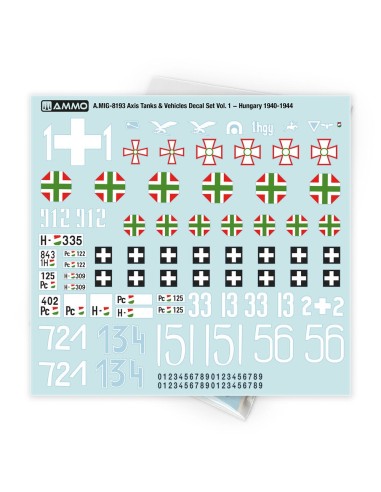 Axis Tanks & Vehicles Decal Set Vol. 1 - Hungary 1940-1944 