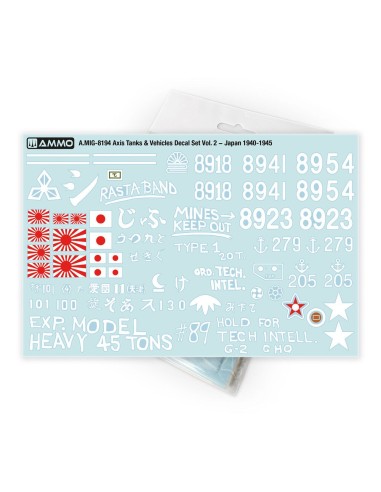 Axis Tanks & Vehicles Decal Set Vol. 2 - Japan 1940-1945 