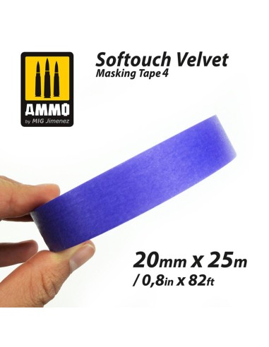 Softouch Velvet Masking Tape 4 (20mm x 25M)  