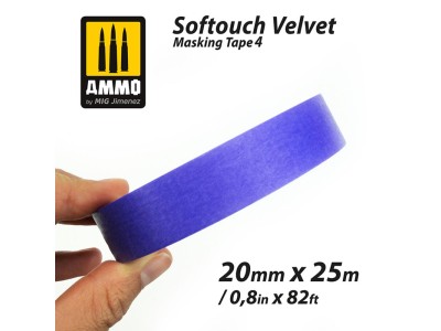 Softouch Velvet Masking Tape 4 (20mm x 25M)  