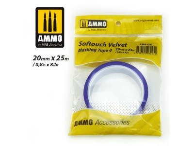 Softouch Velvet Masking Tape 4 (20mm x 25M)  