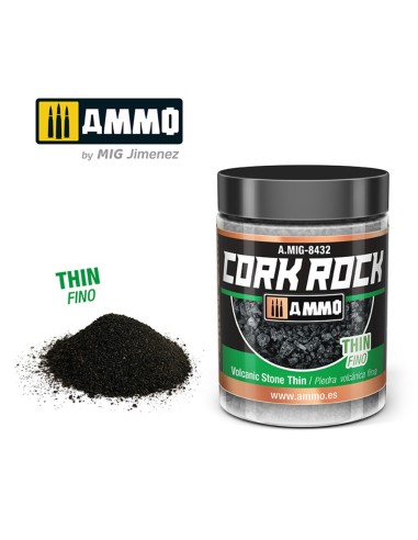 CREATE CORK Volcanic Rock Thin (Jar 100mL) 