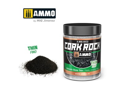 CREATE CORK Volcanic Rock Thin (Jar 100mL) 