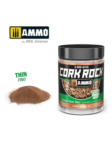 CREATE CORK Crushed Brick Thin (Jar 100mL) 