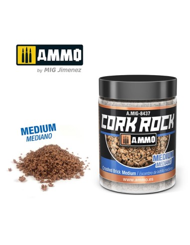 CREATE CORK Crushed Brick Medium (Jar 100mL) 