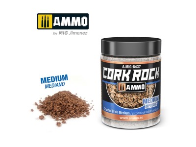 CREATE CORK Crushed Brick Medium (Jar 100mL) 