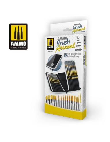 AMMO Brush Arsenal - Brush Organization & Protective Storage 