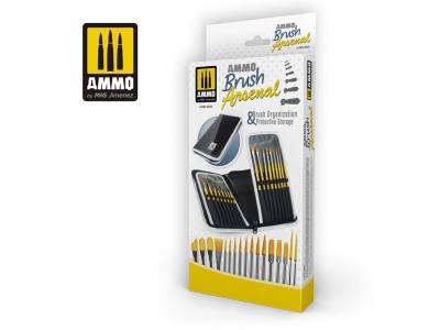AMMO Brush Arsenal - Brush Organization & Protective Storage 