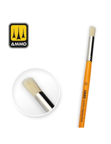 12 Synthetic Stippling Brush 