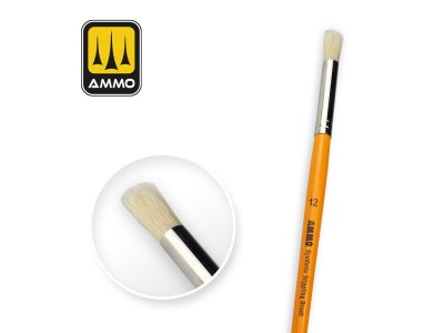12 Synthetic Stippling Brush 