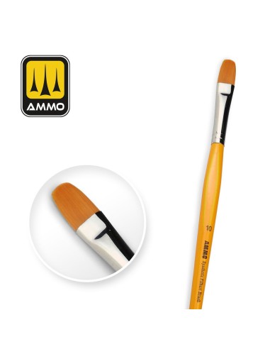 10 Synthetic Filbert Brush with T-Handle 
