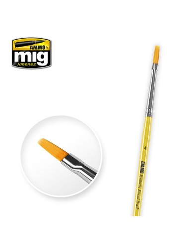 4 Synthetic Flat Brush 