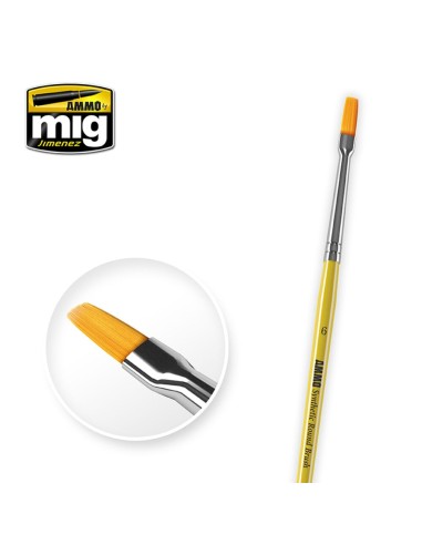 6 Synthetic Flat Brush 