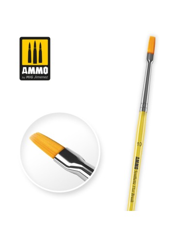 10 Synthetic Flat Brush 