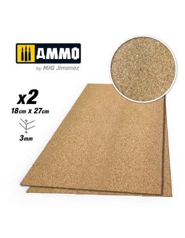CREATE CORK Fine Grain (3mm) - 2 pcs. 