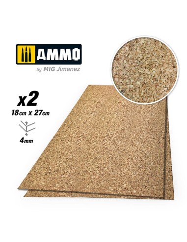 CREATE CORK Medium Grain (4mm) - 2 pcs. 