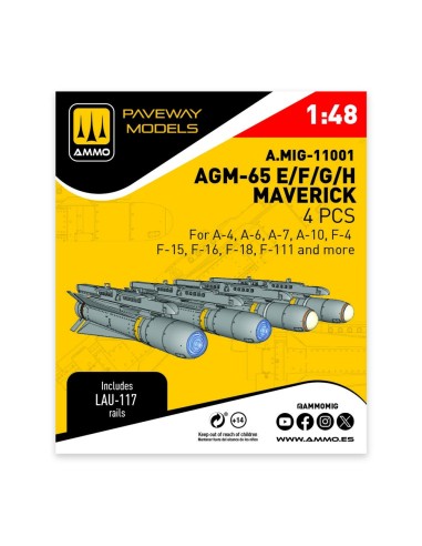 AGM-65 E/F/G/H Maverick (4 pcs) 