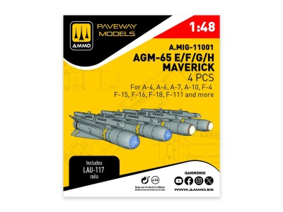 AGM-65 E/F/G/H Maverick (4 pcs) 
