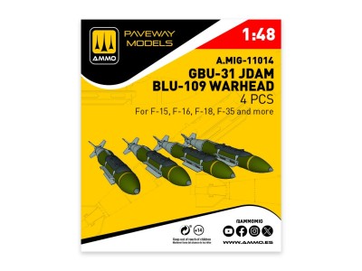 GBU-31 JDAM, BLU-109 Warhead (4 pcs) 