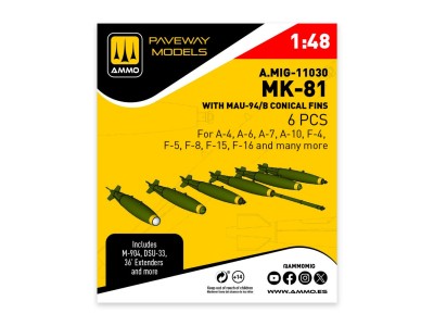 MK-81 with MAU-94/B conical fin (6 pcs) 