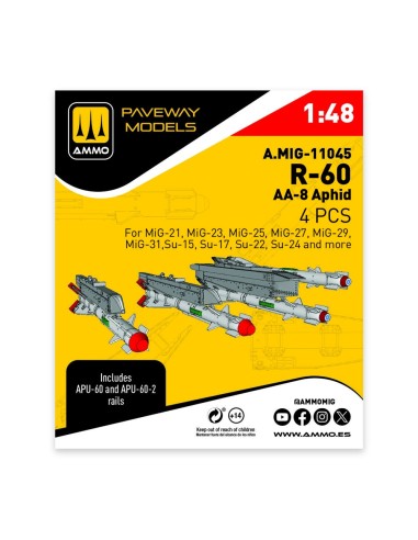 R-60 - AA-8 Aphid (4 pcs) 