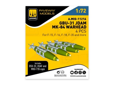 GBU-31 JDAM, MK-84 Warhead (4 pcs) 