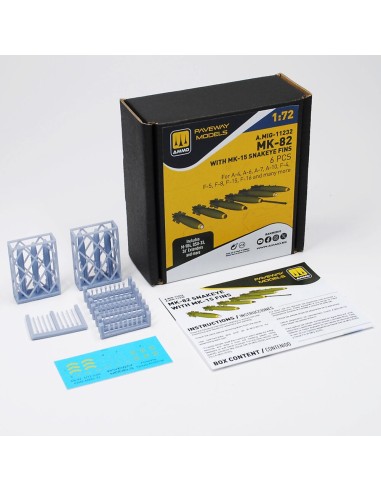 MK-82 with MK-15 Snakeye fin (6 pcs) 