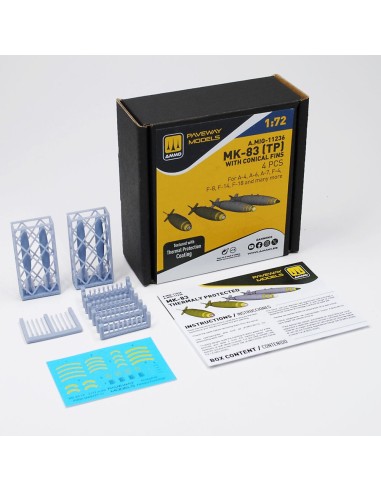 MK-83 with thermal protection and conical fin (4 pcs) 