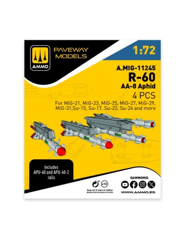 R-60 - AA-8 Aphid (4 pcs) 