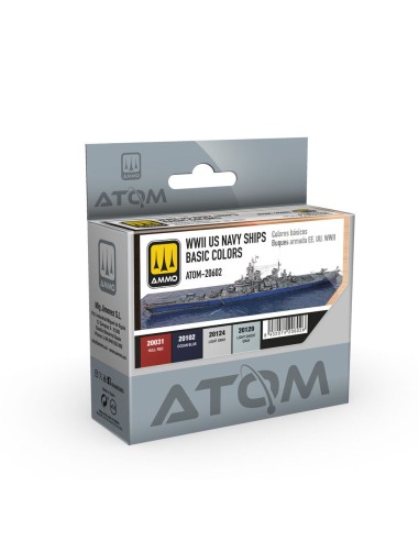 ATOM WWII US Navy Ships Basic Colors Set 