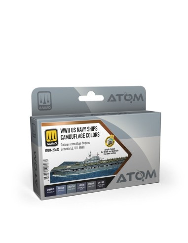 ATOM WWII US Navy Ships Camouflage colors Set 